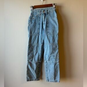 Ragged Priest Women’s Denim Cargo Skater Jeans